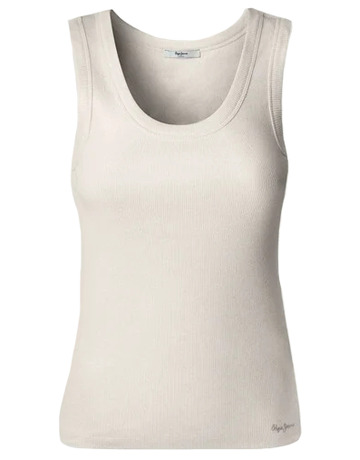 TOP MUJER PEPE JEANS DE CANALÉ SIN MANGAS