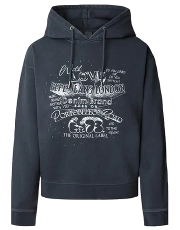 SUDADERA CON CAPUCHA MUJER PEPE JEANS CON GRÁFICO ESTAMPADO