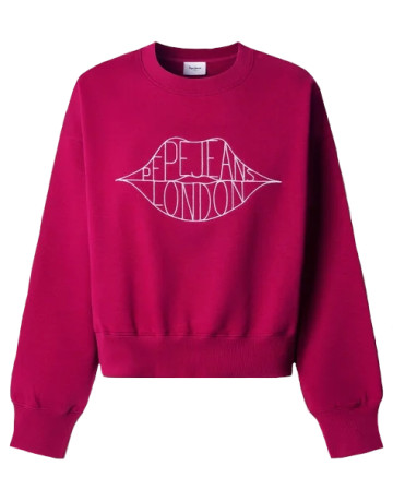 SUDADERA CUELLO REDONDO MUJER PEPE JEANS CON LOGO