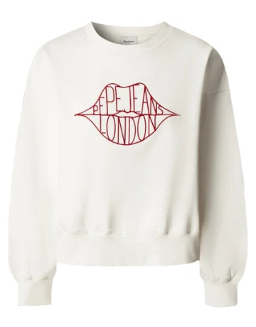 SUDADERA CUELLO REDONDO MUJER PEPE JEANS CON LOGO