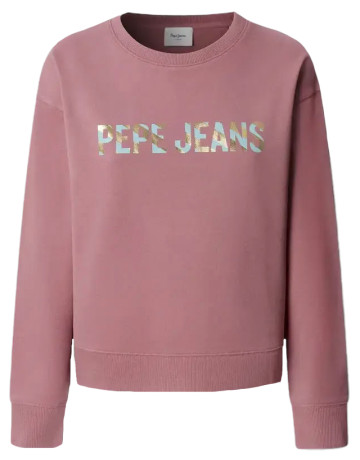 SUDADERA MUJER  PEPE JEANS CELESTE