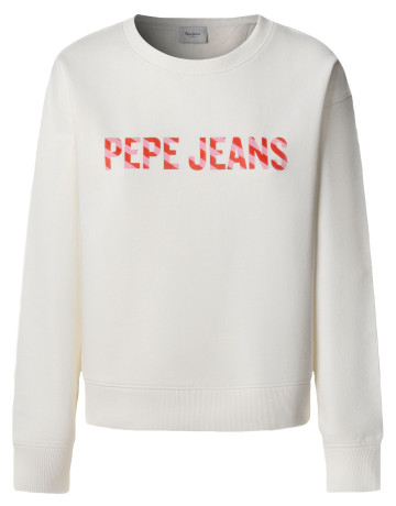 SUDADERA MUJER  PEPE JEANS CELESTE