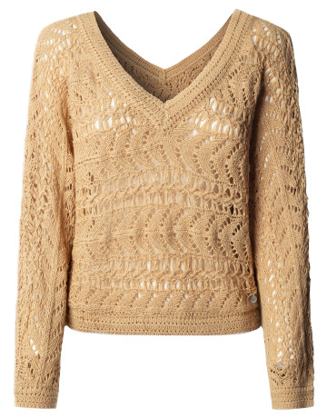 JERSEY CALADO MUJER PEPE JEANS CUELLO PICO