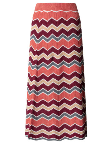 FALDA LARGA MUJER PEPE JEANS RAYAS ZIG ZAG
