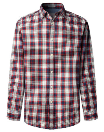 CAMISA CUADROS HOMBRE PEPE JEANS FIT REGULAR