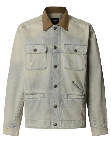 JERSEY HOMBRE  PEPE JEANS WALT WORKER JACKET TINT GREY