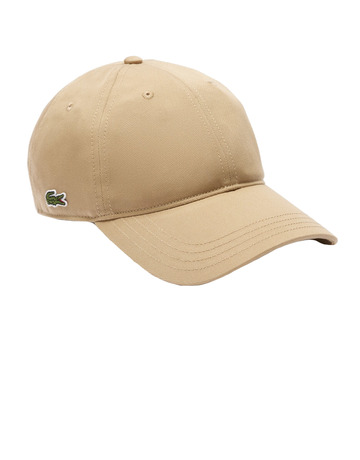 GORRA UNISEX LACOSTE DE SARGA DE ALGODÓN