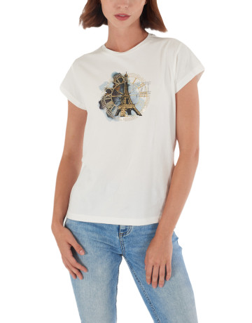 CAMISETA MUJER  YES ZEE T-SHIRT DONNA GIROCOLLO M/C
