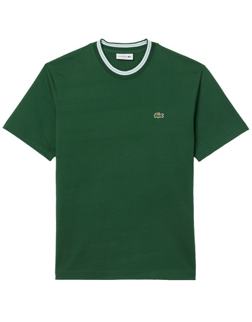 CAMISETA HOMBRE LACOSTE CUELLO CANALÉ