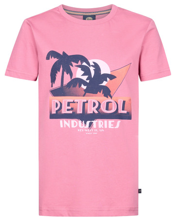 CAMISETA NIÑO PETROL INDUSTRIES ESTAMPADO PALMERAS