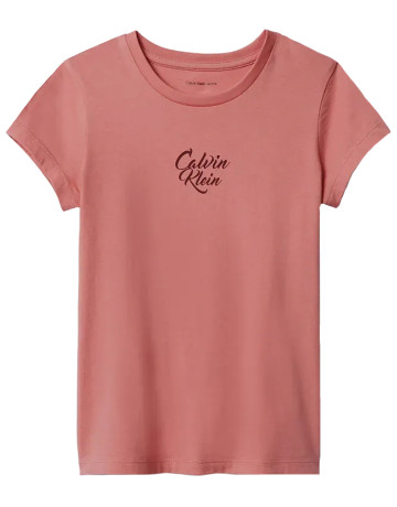 CAMISETA NIÑA CALVIN KLEIN CON LOGO FIT SLIM