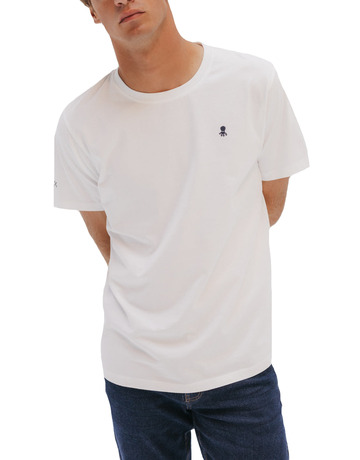CAMISETA HOMBRE  EL PULPO CAMISETA BORDADO LOGO CONTRAST
