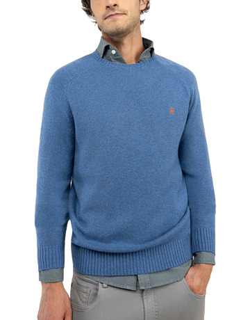 JERSEY HOMBRE  EL GANSO JERSEY MERINO CUELLO CAJA AZUL