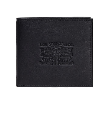 CARTERA VERTICAL VINTAGE HOMBRE LEVIS EN PIEL GRABADA