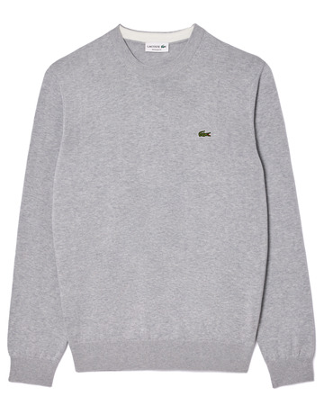 JERSEY CUELLO REDONDO HOMBRE LACOSTE EN ALGODÓN ECOLÓGICO