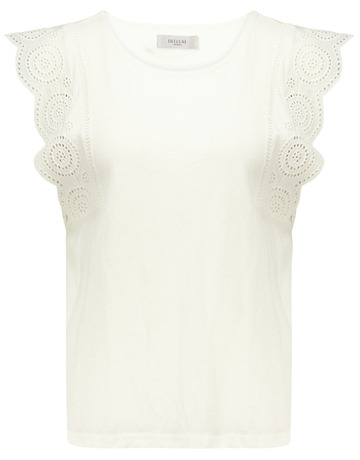 BLUSA MUJER DEELUXE CON VOLANTES CALADOS