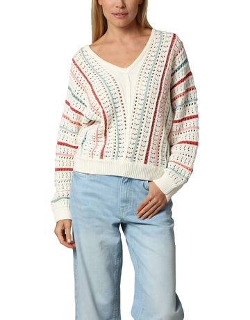 JERSEY PUNTO CALADO MUJER DEELUXE CUELLO V