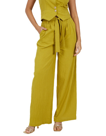 PANTALÓN ANCHO CON CINTURÓN MUJER BRAVE SOUL