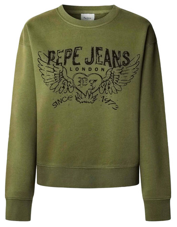 SUDADERA MUJER PEPE JEANS CON LOGO ARTY FIT RELAXED