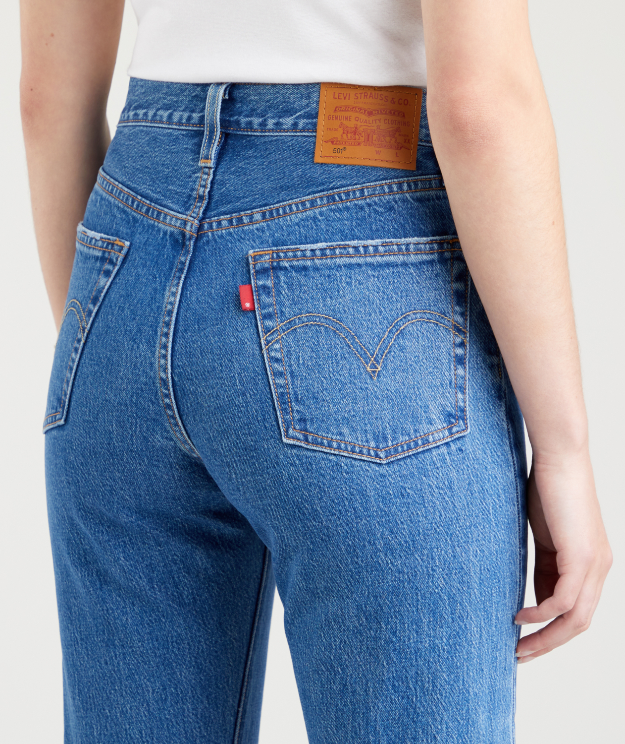 VAQUERO MUJER LEVIS 501 CROP POP - Korner