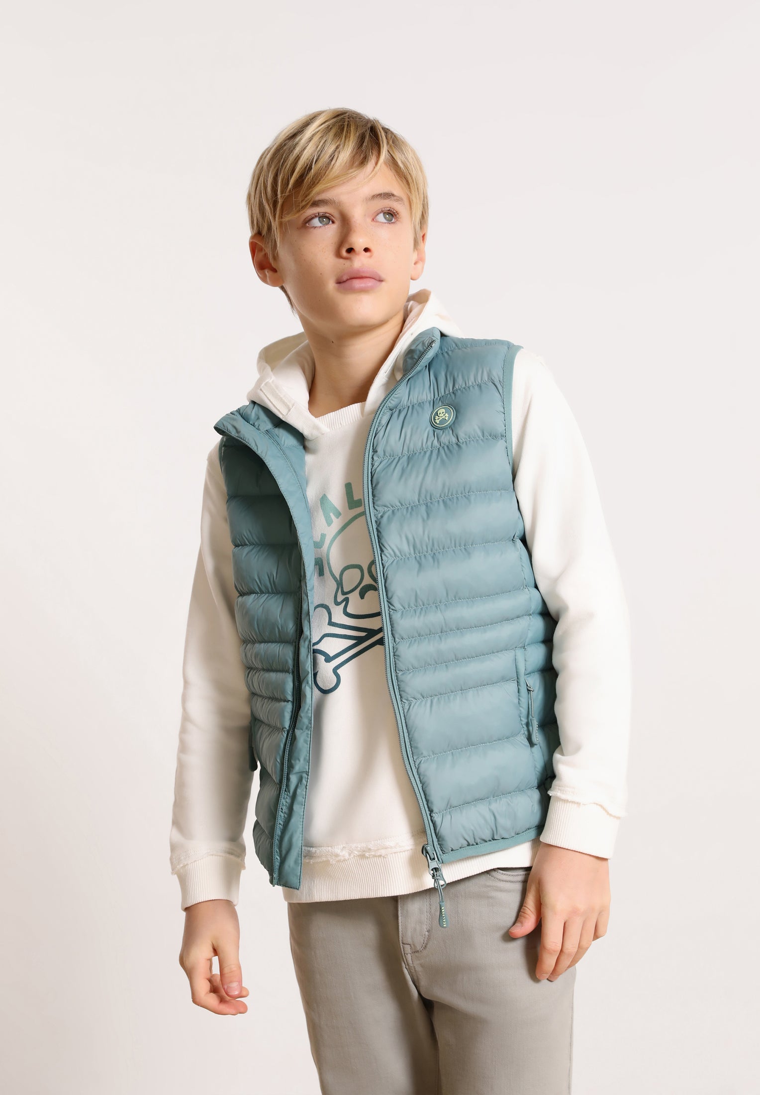 CHALECO ACOLCHADO CALAVERA NINO SCALPERS GSTAAD VEST