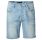 VAQUERO HOMBRE  SALSA JEANS SHORT S-ACTIV MEDIUM BLUE WASH