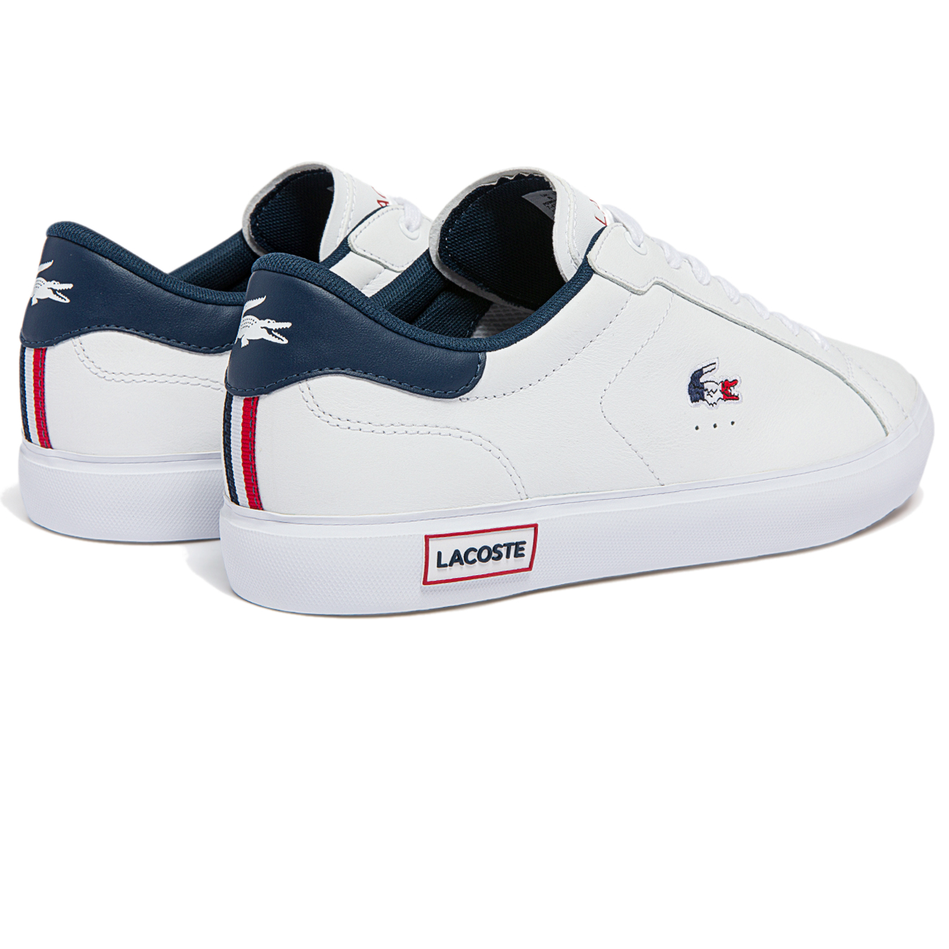 Zapatillas hombre Powercourt en piel tricolor, Lacoste