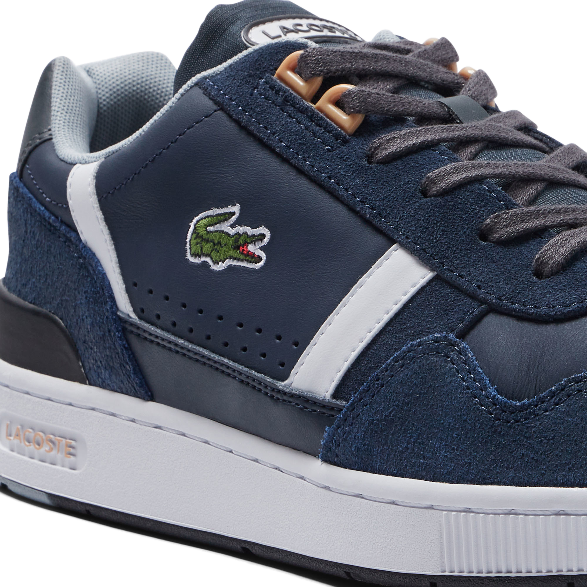 ZAPATILLA DE PIEL Y ANTE HOMBRE LACOSTE T-CLIP - Korner