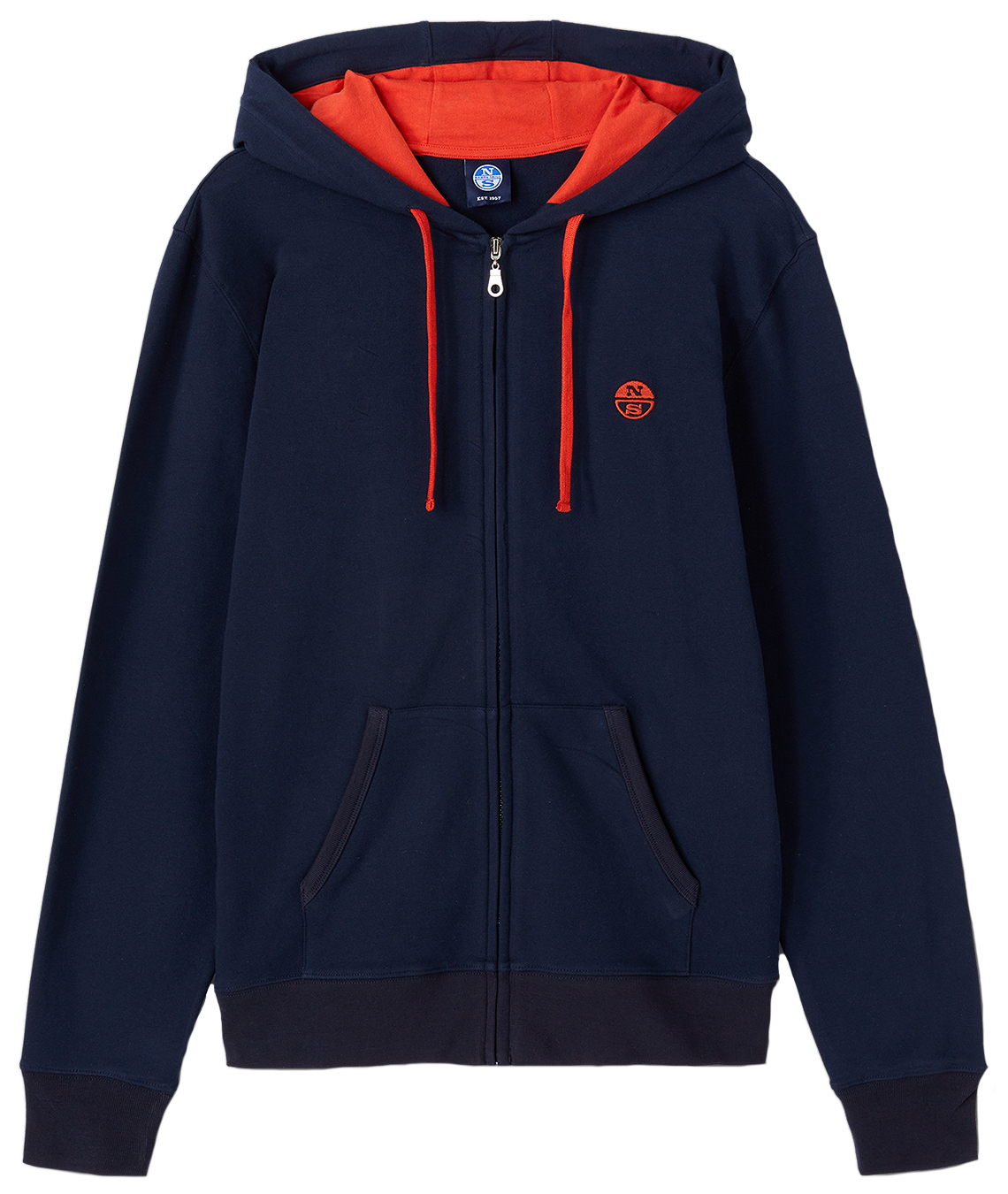 SUDADERA CON CAPUCHA Y CREMALLERA HOMBRE NORTH SAILS