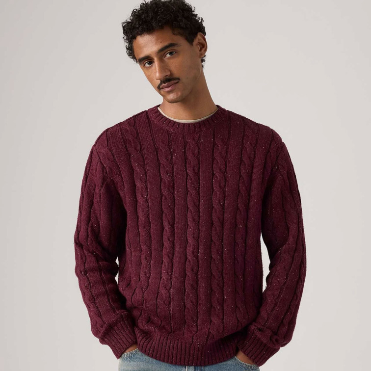JERSEY HOMBRE  LEVI'S LAUREL CREW CABLE NEPS