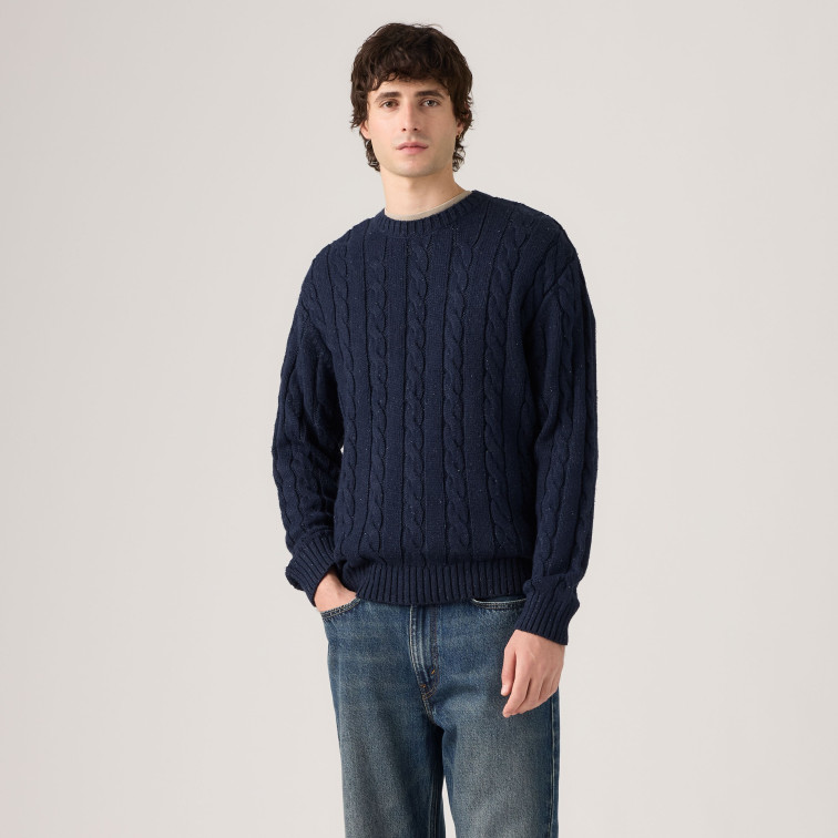 JERSEY HOMBRE  LEVI'S LAUREL CREW CABLE NEPS