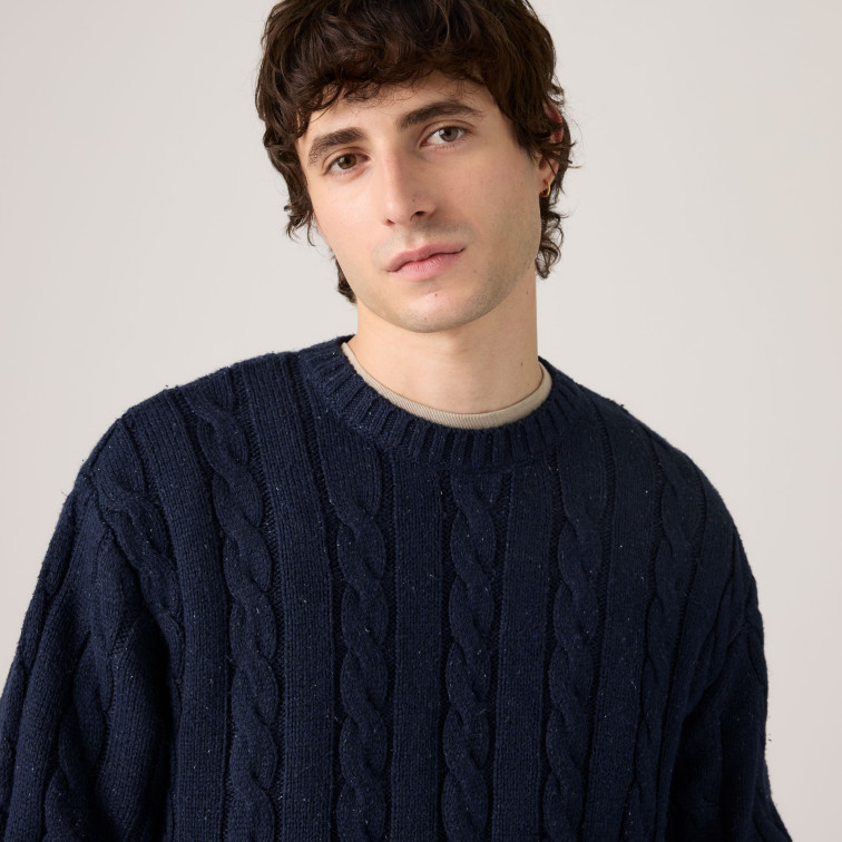 JERSEY HOMBRE  LEVI'S LAUREL CREW CABLE NEPS