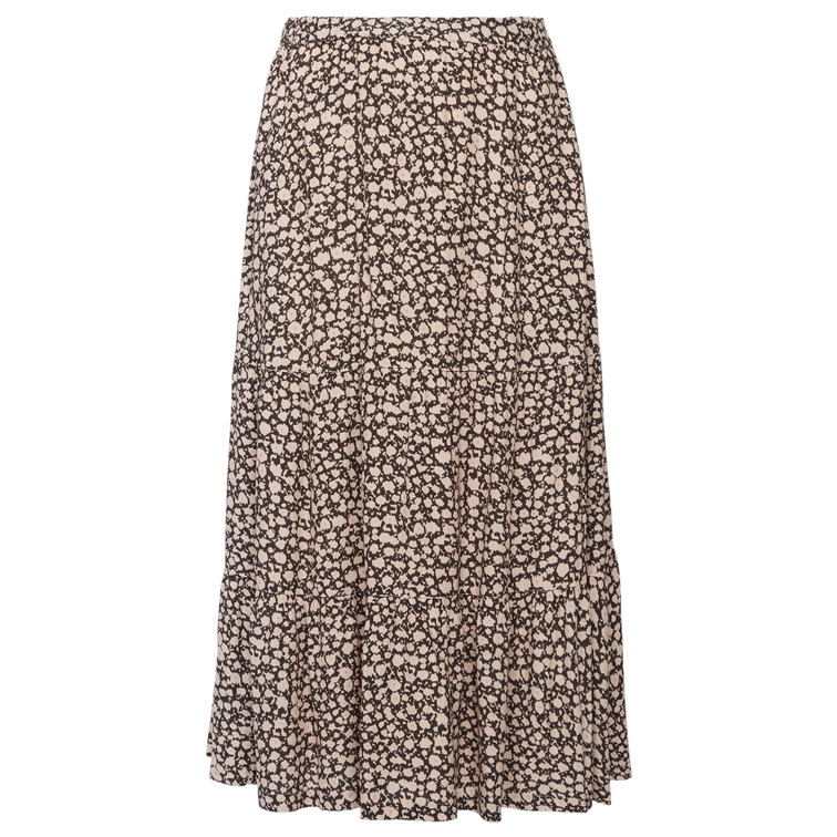 FALDA MIDI ESTAMPADA MUJER ESPRIT