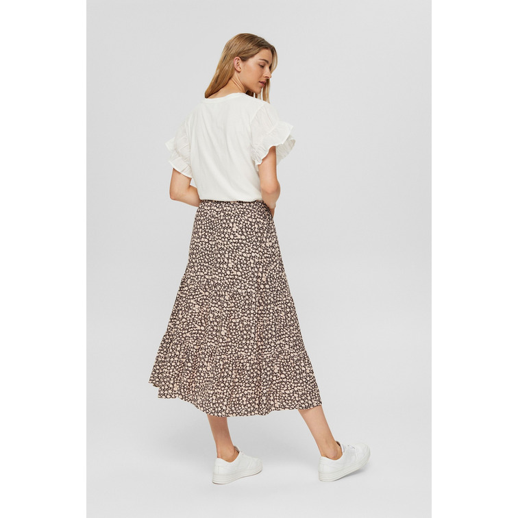 FALDA MIDI ESTAMPADA MUJER ESPRIT