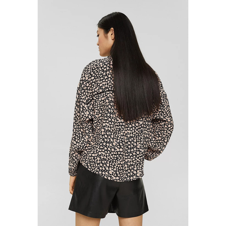 BLUSA ESTAMPADA EN CREPÉ MUJER ESPRIT