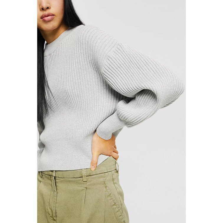 JERSEY CON TEXTURA DE CANALÉ MUJER ESPRIT