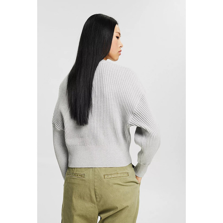 JERSEY CON TEXTURA DE CANALÉ MUJER ESPRIT