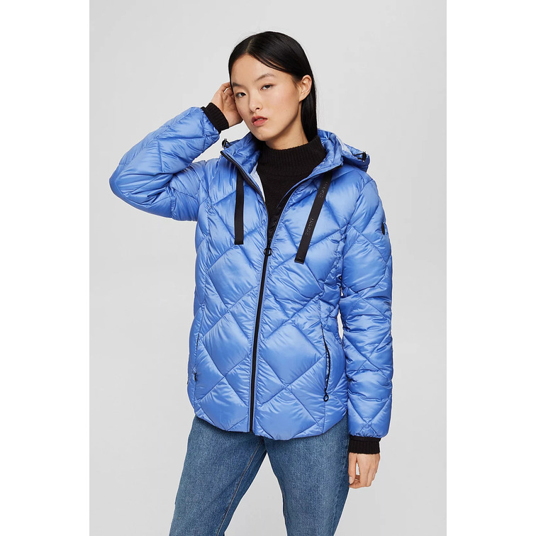 CAZADORA ACOLCHADA CON CAPUCHA DESMONTABLE MUJER ESPRIT