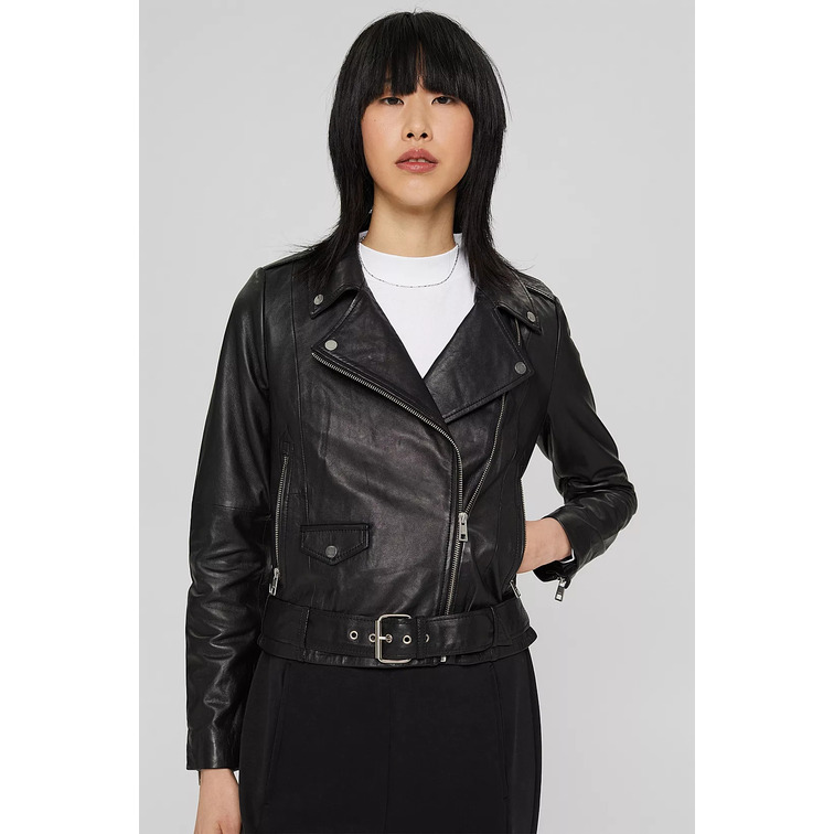 CAZADORA DE PIEL MUJER ESPRIT