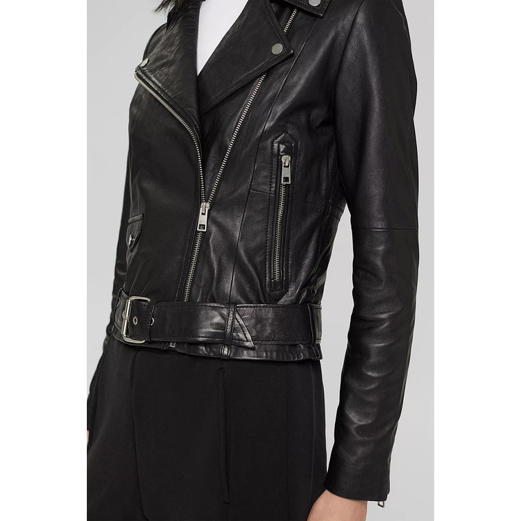 CAZADORA DE PIEL MUJER ESPRIT