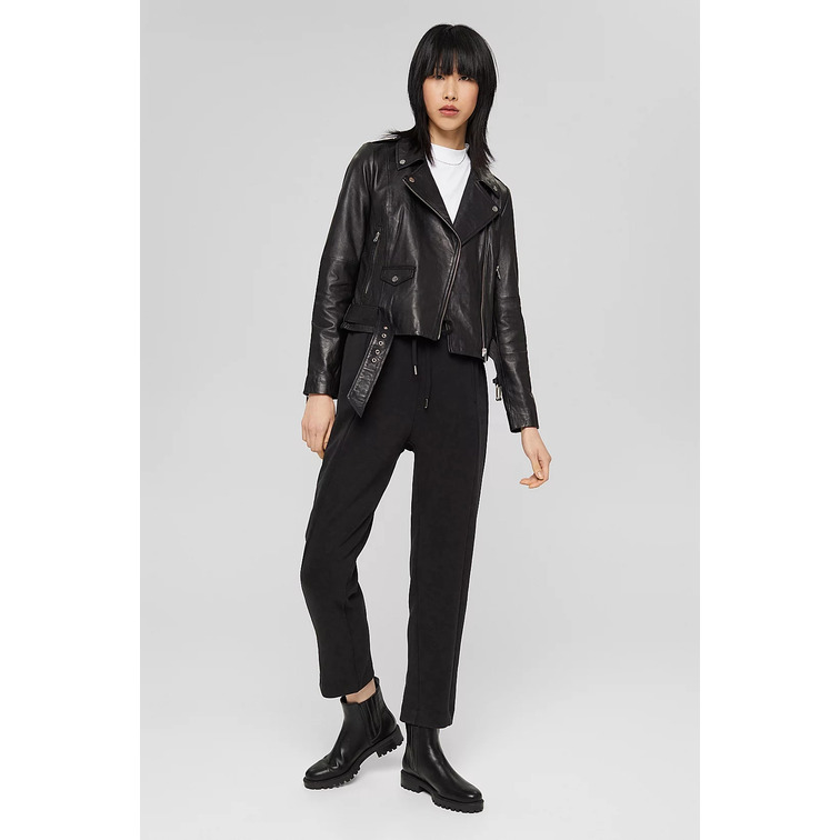 CAZADORA DE PIEL MUJER ESPRIT