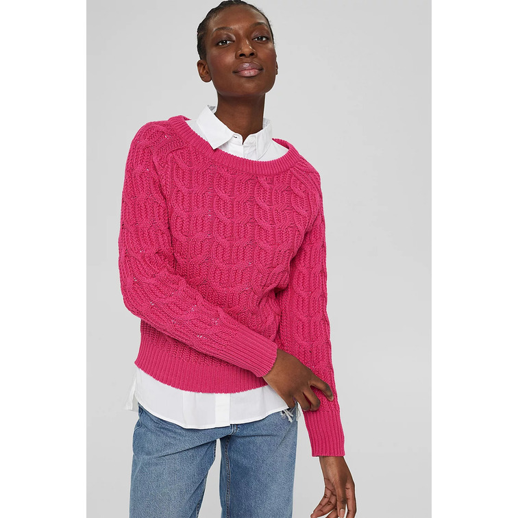 JERSEY DE PUNTO TRENZADO MUJER ESPRIT