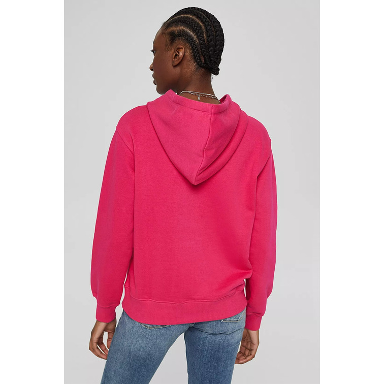 SUDADERA CON CAPUCHA Y LOGO BORDADO MUJER ESPRIT