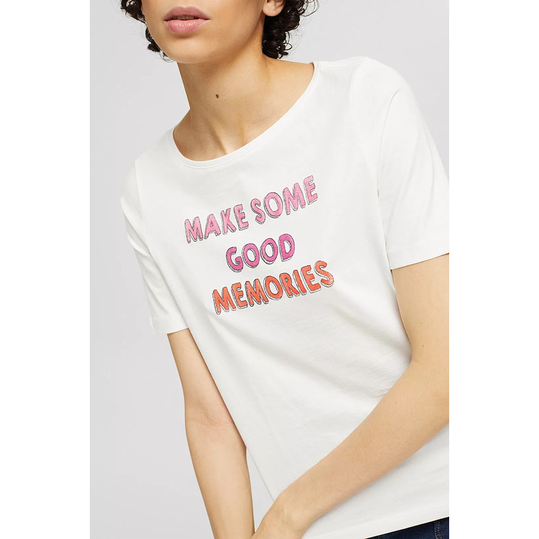 CAMISETA CON MENSAJE ESTAMPADO MUJER ESPRIT