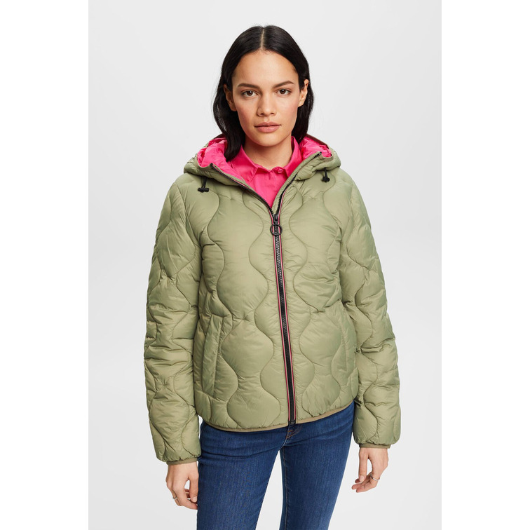 CAZADORA ACOLCHADA CON CAPUCHA MUJER ESPRIT
