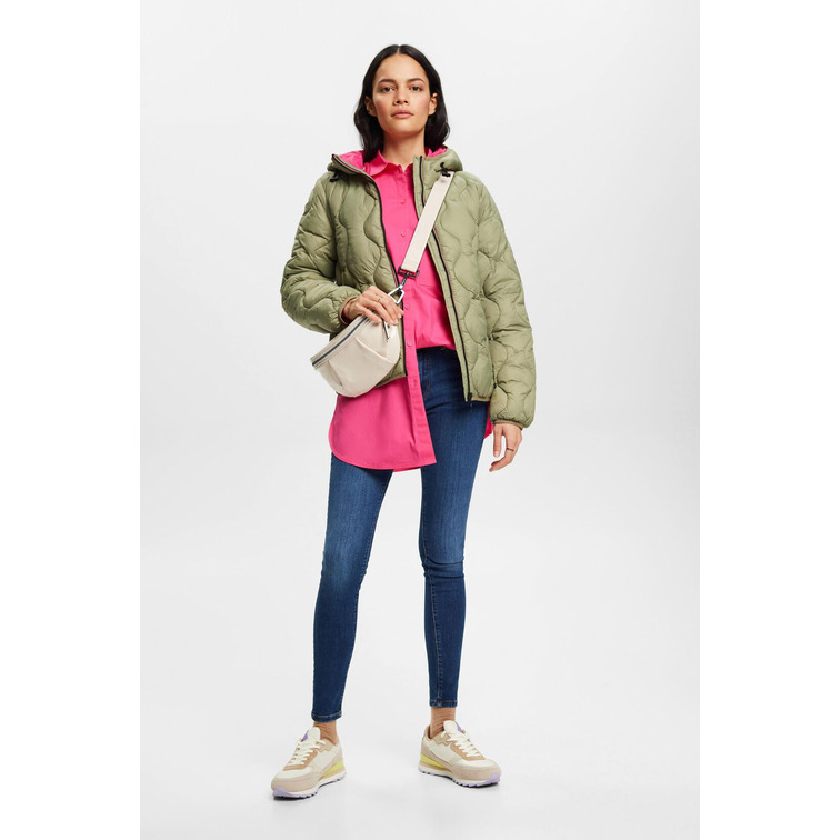 CAZADORA ACOLCHADA CON CAPUCHA MUJER ESPRIT