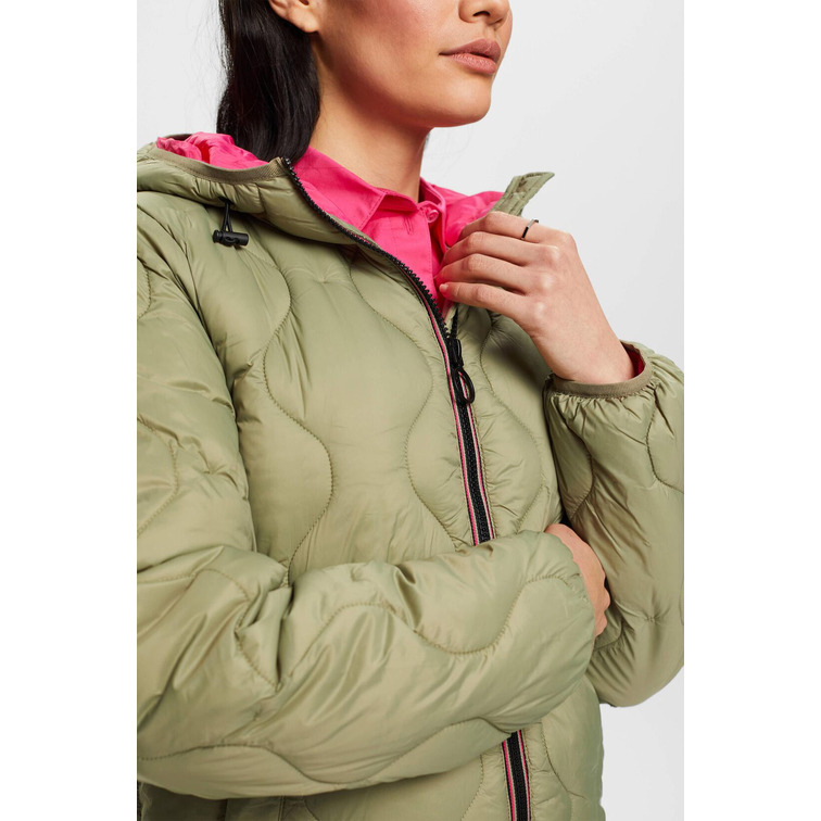 CAZADORA ACOLCHADA CON CAPUCHA MUJER ESPRIT