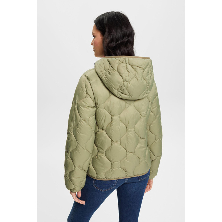 CAZADORA ACOLCHADA CON CAPUCHA MUJER ESPRIT