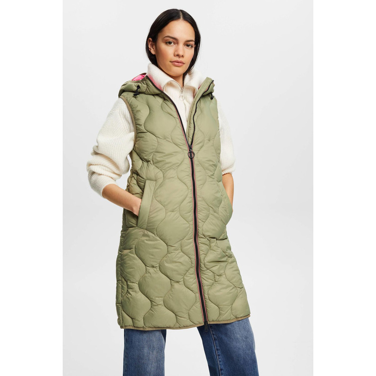 CHALECO LARGO ACOLCHADO MUJER ESPRIT