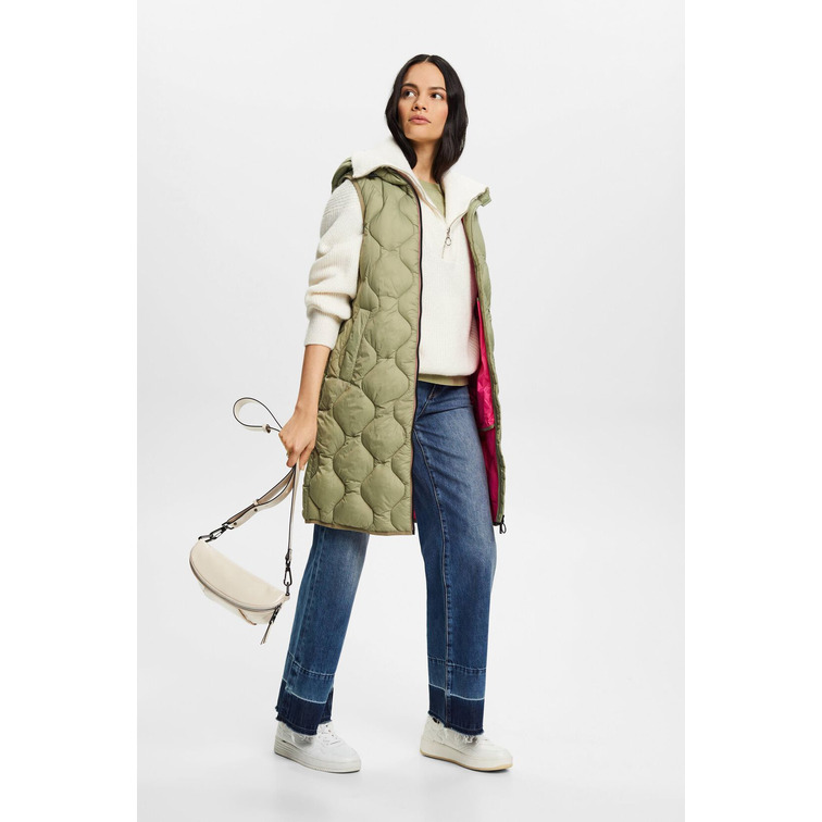CHALECO LARGO ACOLCHADO MUJER ESPRIT